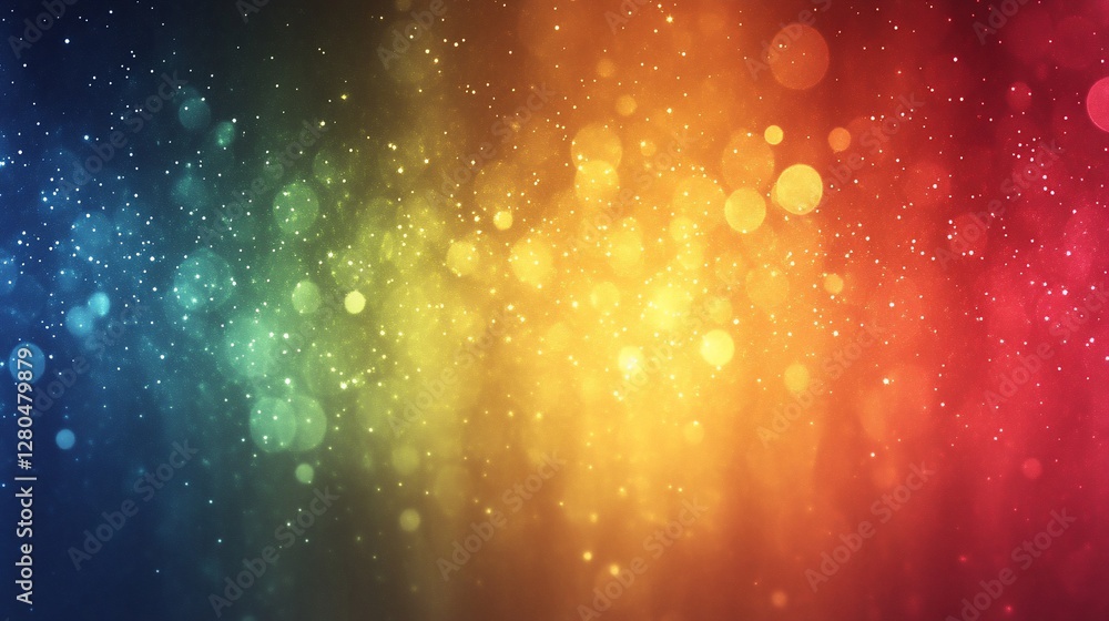 Obraz premium Rainbow bokeh lights background.