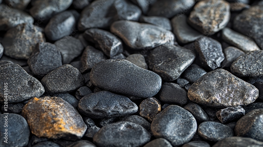 Smooth Dark Grey River Rocks Texture Background Smooth Dark Grey River Rocks Texture Background