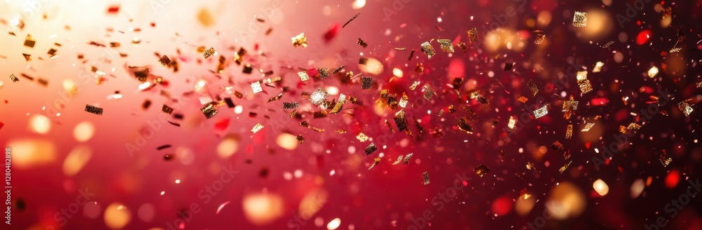 Vibrant Burst of Colorful Glitter and Confetti Against a Warm Background Perfect for Celebrations and Festive Occasions Capturing Joy and Excitement Vibrant Burst of Colorful Glitter and Confetti Against a Warm Background Perfect for Celebrations and Festive Occasions Capturing Joy and Excitement