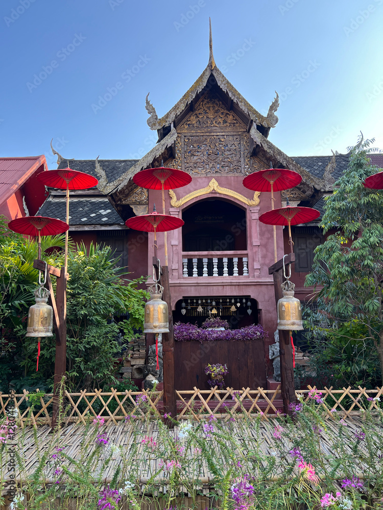 Wat Phan Tao Buddhist temple in Chiang Mai