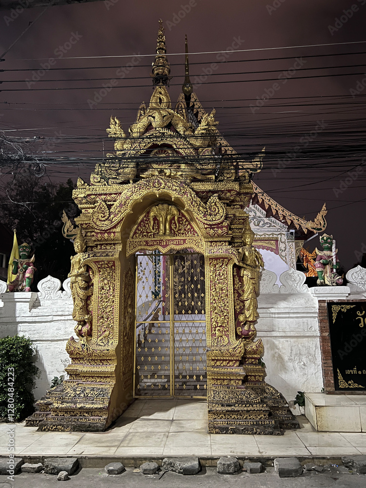 Wat Phra Chao Mengrai Buddhist temple in Chiang Mai