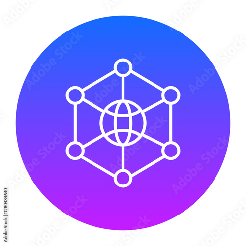 Blockchain Network Icon