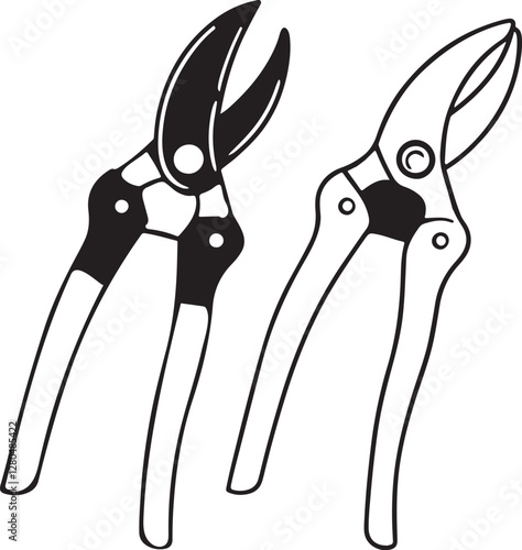 Pruners Rustic Tool for Gardening