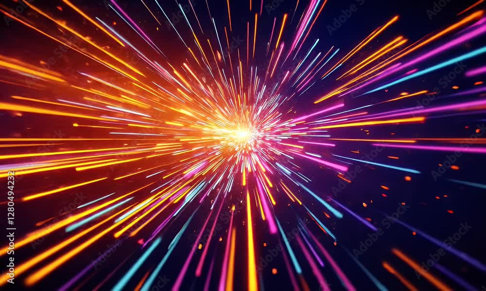Techno Glowing Motion Art Color Techno Glowing Motion Art Color