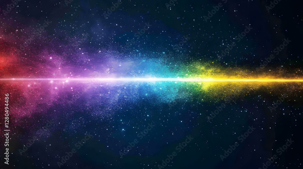 A Beam of Light Splitting into Multiple Colorful Dimensions
A Beam of Light Splitting into Multiple Colorful Dimensions