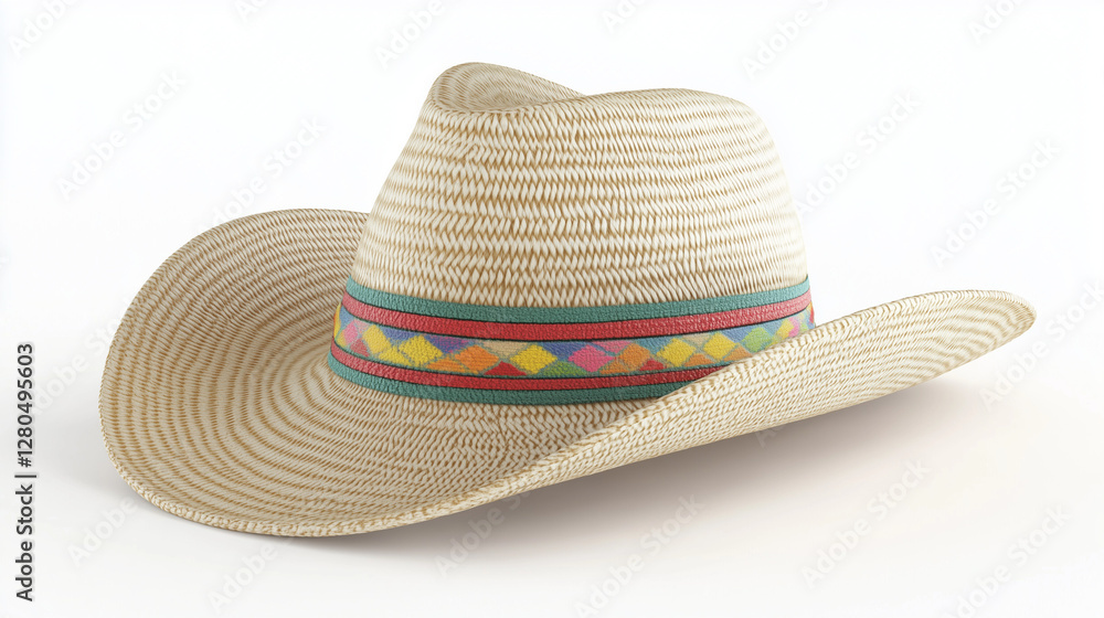 Cinco de mayo concept hat or mexican traditional cap isolated on white background. Cinco de mayo concept hat or mexican traditional cap isolated on white background.