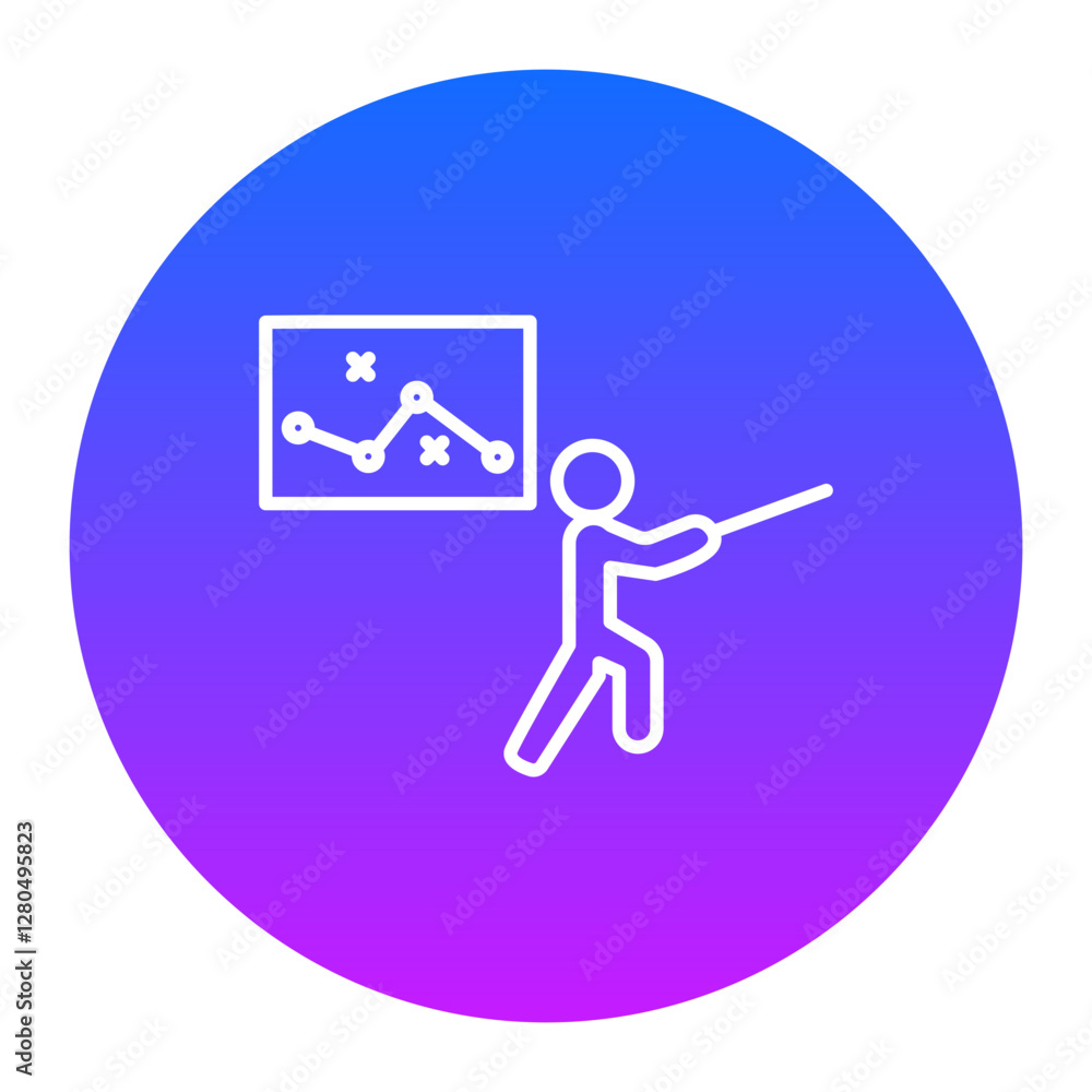 Fencing Strategy Icon Fencing Strategy Icon