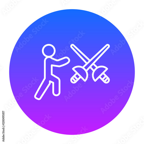 Fencing Stance Icon