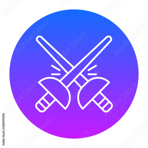 Fencing Symbol Icon