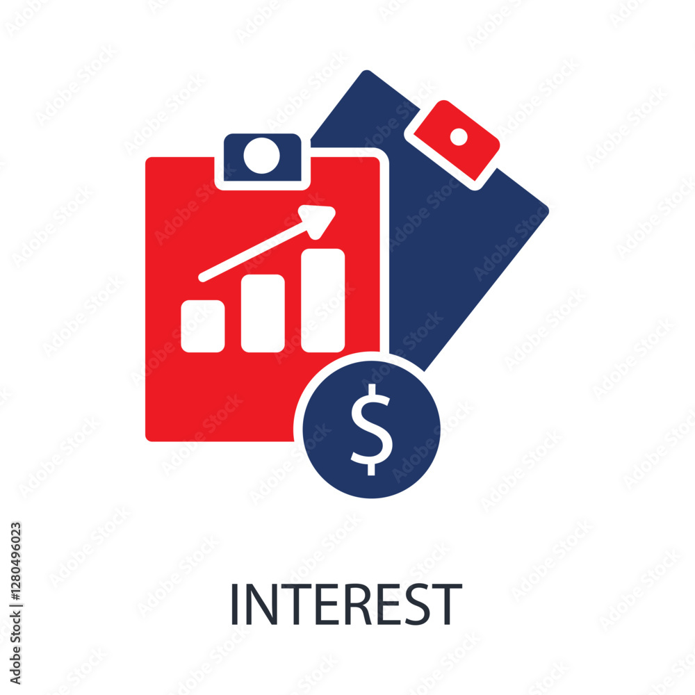 interest icons isolated on White Background. Flat style design interest icons isolated on White Background. Flat style design