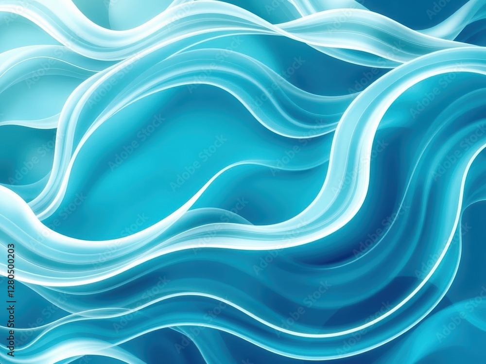 Fototapeta premium Abstract Blue Wave Background