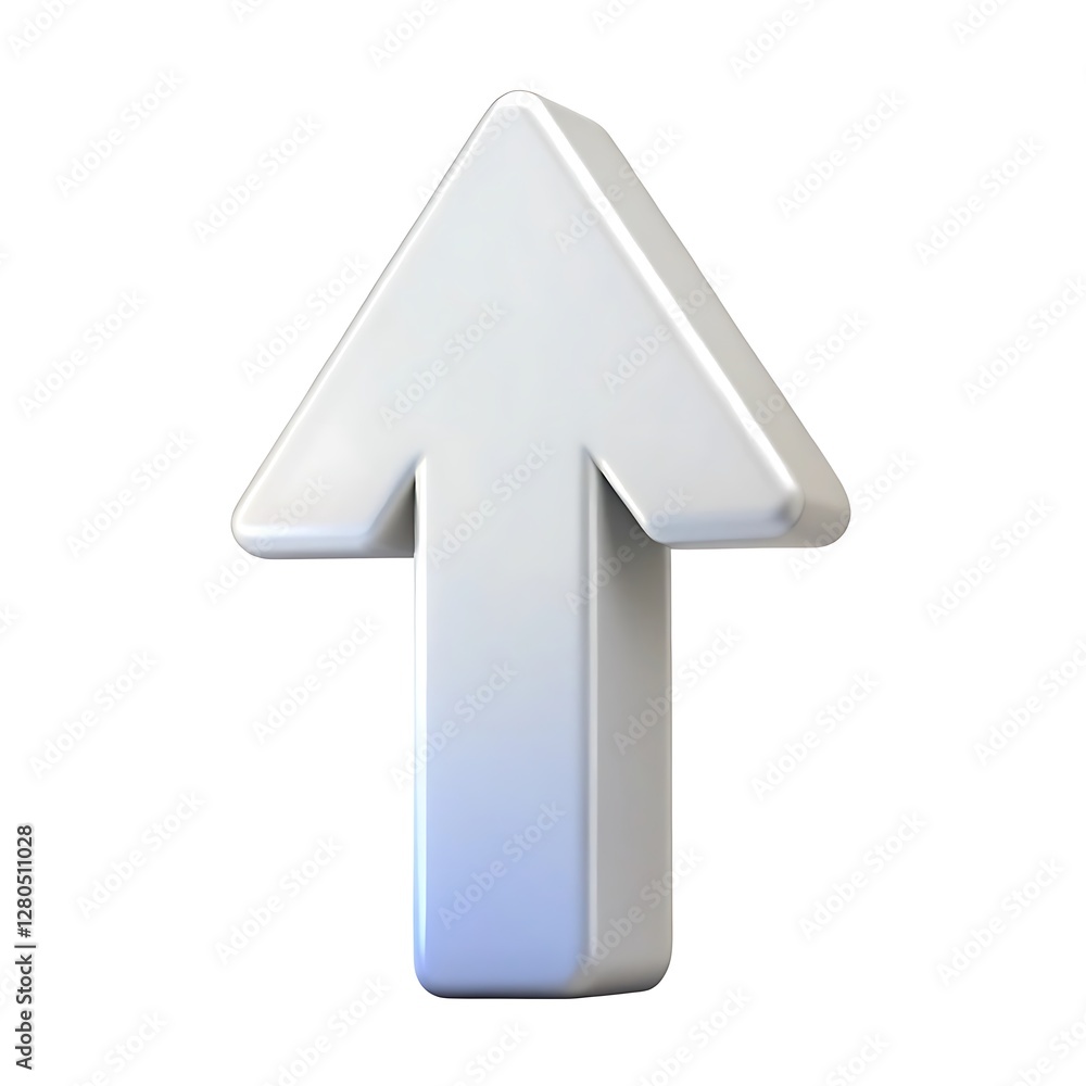 3d silver arrow isolated on white 3d silver arrow isolated on white
