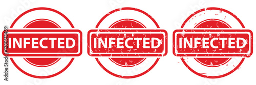 Rubber Stamp - Infected - Circle - Tioss 01 06