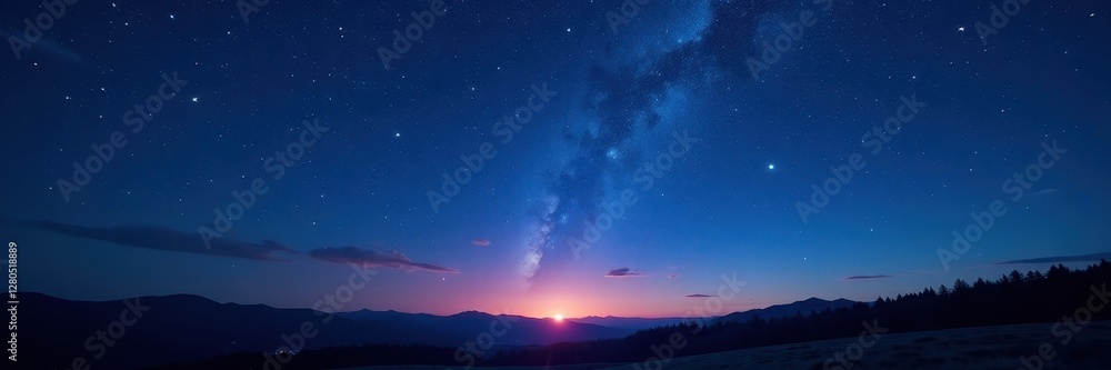 Deep twilight, countless stars scattered across a navy blue sky , nocturnal, heavens, stargazing Deep twilight, countless stars scattered across a navy blue sky , nocturnal, heavens, stargazing