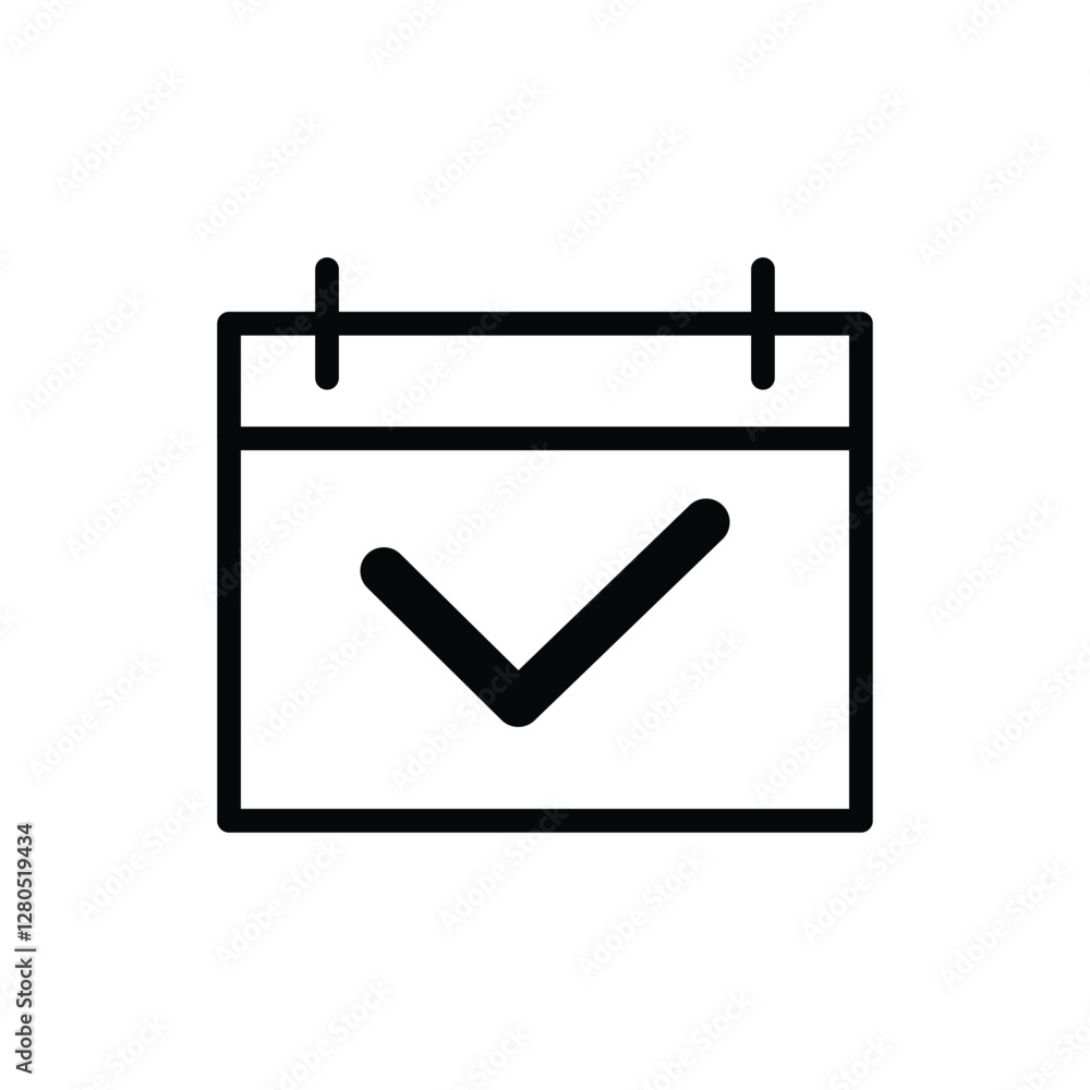 icon calendar event vector design line style icon calendar event vector design line style