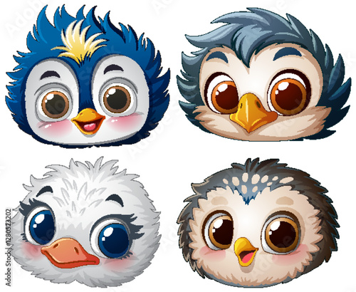 Adorable Baby Bird Faces Collection