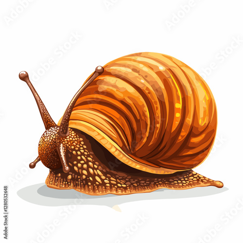 Snail vector icon Emoji clipart illustration isolated on a white background Snails vector emoticon