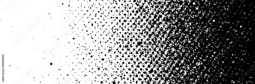 Dense black and white halftone dots, varied size , halftone, pattern, dot pattern Dense black and white halftone dots, varied size , halftone, pattern, dot pattern