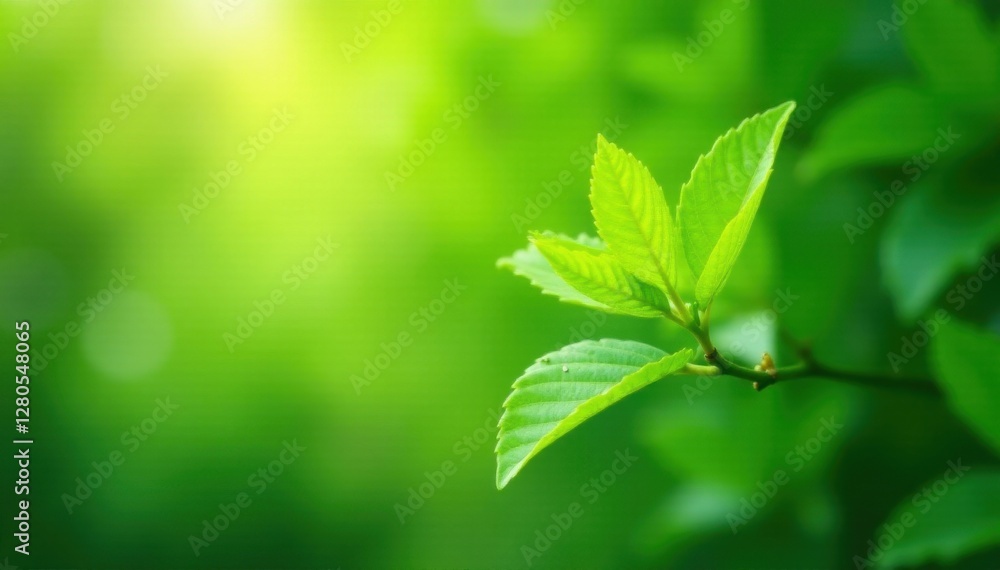 Soft-focus green foliage, blurred bokeh background, macro, tree, vibrant green Soft-focus green foliage, blurred bokeh background, macro, tree, vibrant green
