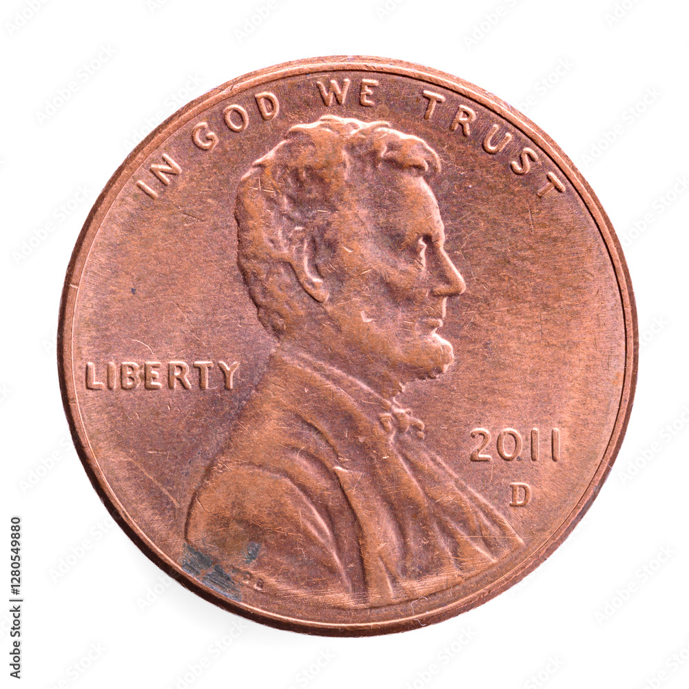 custom made wallpaper toronto digitalMotivseite einer neuen amerikanischen one cent Münze mit dem Prägedatum 2011
