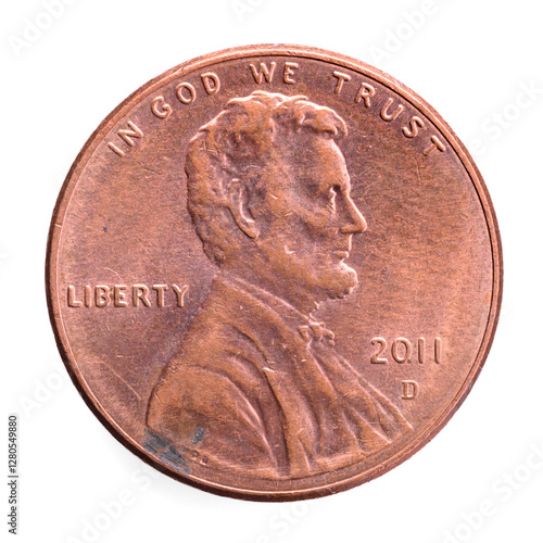 Wallpaper Mural Motivseite einer neuen amerikanischen one cent Münze mit dem Prägedatum 2011 Torontodigital.ca