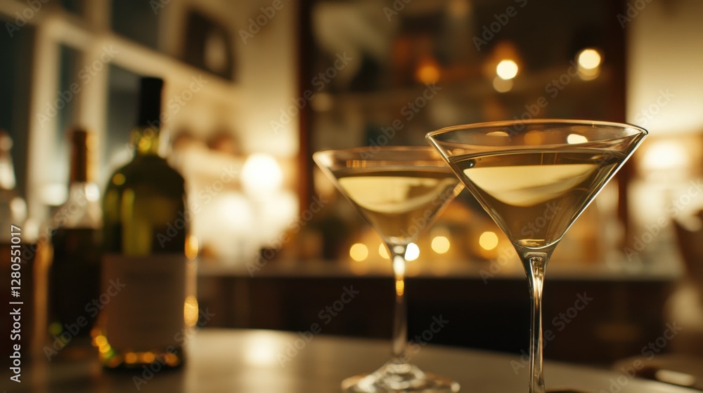 Alcohol consumption at a lively cocktail party with martinis and laughter. Featuring fun and socializing Alcohol consumption at a lively cocktail party with martinis and laughter. Featuring fun and socializing