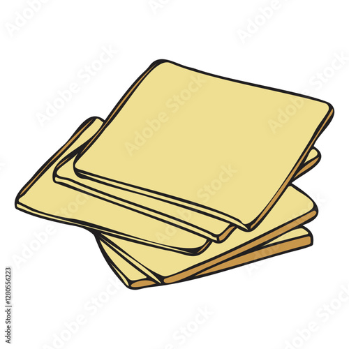 raclette cheese illustration hand drawn vector french food