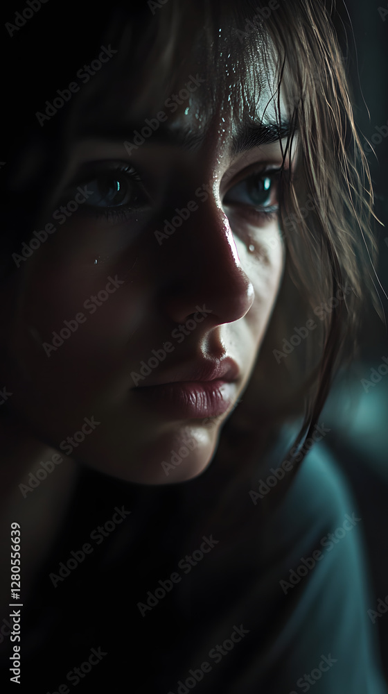 Poignant Moment of Solitude Capturing Emotional Distress Poignant Moment of Solitude Capturing Emotional Distress