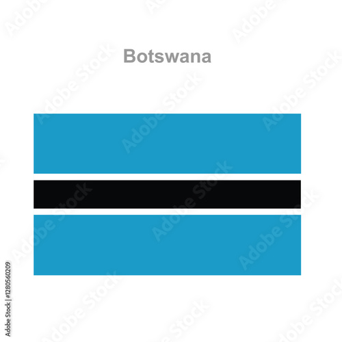 Free Download Botswana flag. Vector illustration of the national flag - GFXLoad