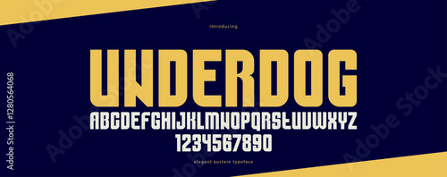 Geometric bold sans serif t...