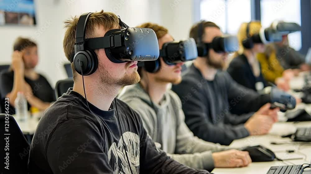 Immersive Virtual Reality Experience: Students Exploring Digital Worlds