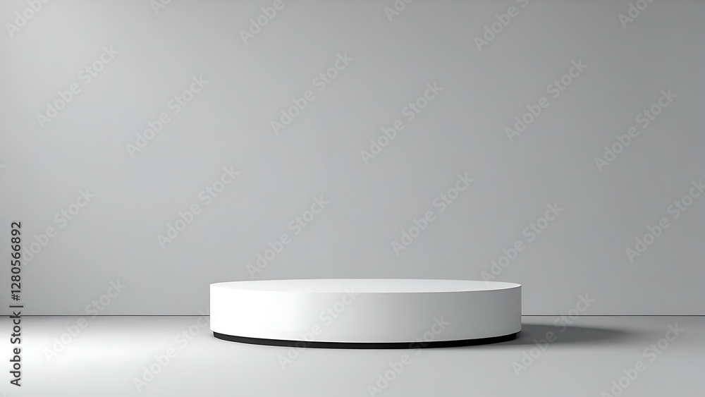 white podium with spotlights white podium with spotlights