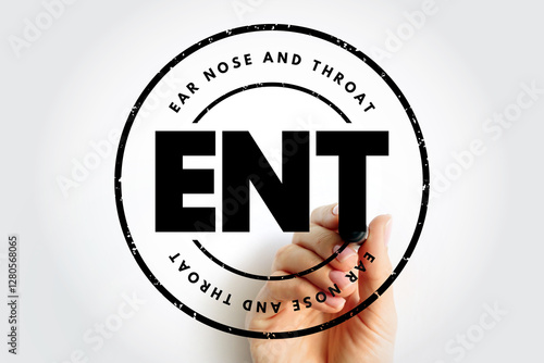 Foto ENT - Ear Nose and Throat acronym, health concept background
