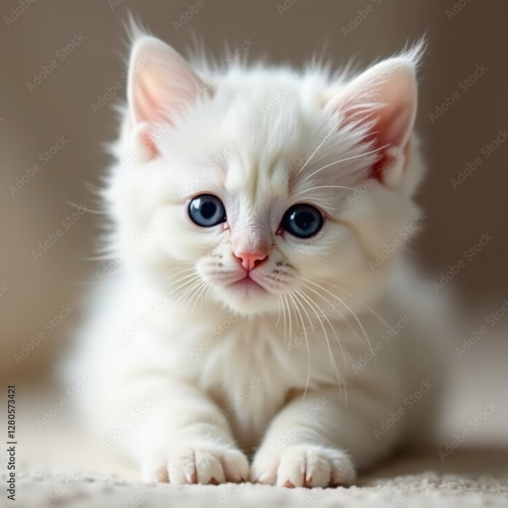 Sweet fluffy kitten, pristine white paws, hyperrealistic image, kitten, hyperrealistic, digital art Sweet fluffy kitten, pristine white paws, hyperrealistic image, kitten, hyperrealistic, digital art