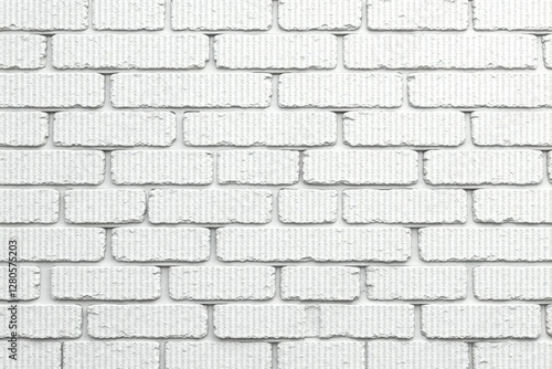 Textured white cinder block fence panorama, seamless tileable , stone, backdrop