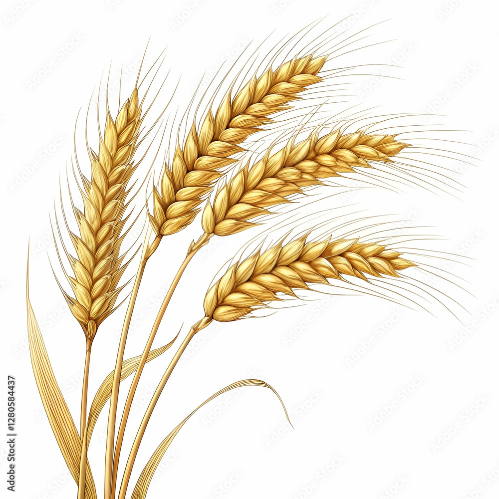 Wheat ears isolated on a transparent background. Wheat ears isolated on a transparent background.
