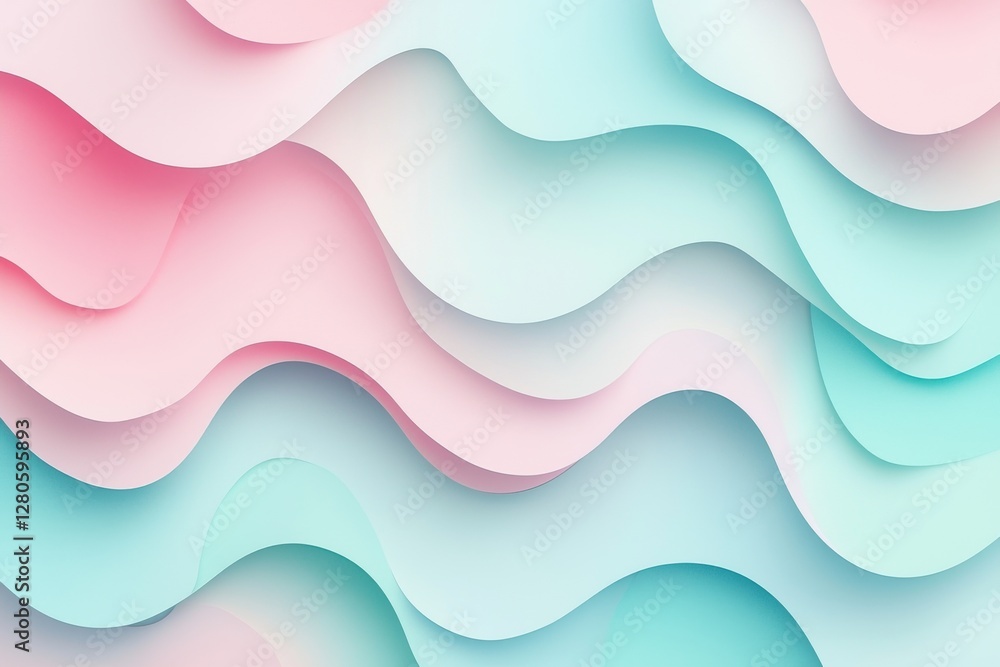 Pastel paper cut abstract background with flowing soft colors and shadows, creating a serene and visually appealing wallpaper design with a modern and artistic flair. Pastel paper cut abstract background with flowing soft colors and shadows, creating a serene and visually appealing wallpaper design with a modern and artistic flair.