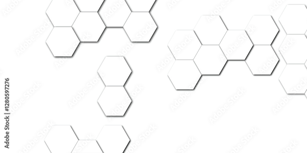 Abstract technology white and grey geometric hexagon shape on transparent background vector. Abstract technology white and grey geometric hexagon shape on transparent background vector.