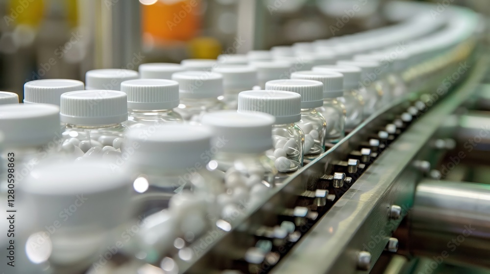 Fototapeta premium Eco-packaging process for supplements