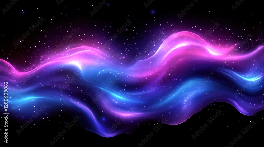 Fototapeta premium Abstract swirling nebula in space