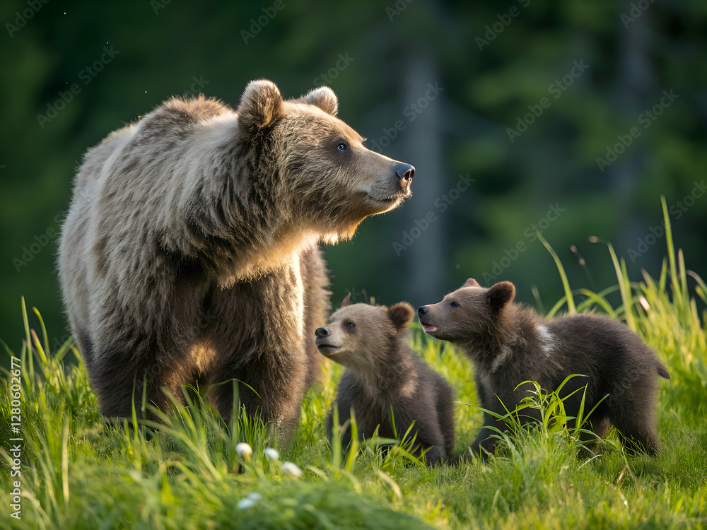 Obraz premium brown bear in the woods