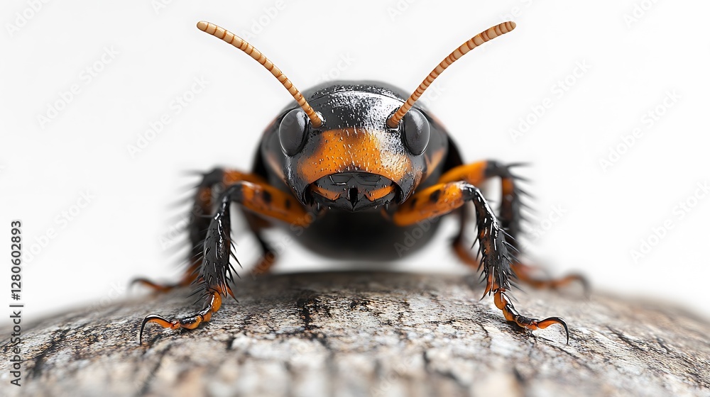 Close-up action of an ant natural habitat macro photography outdoors Close-up action of an ant natural habitat macro photography outdoors