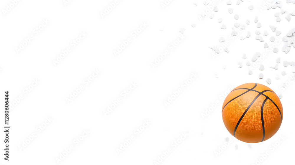 A Basketball on a White Background
A Basketball on a White Background