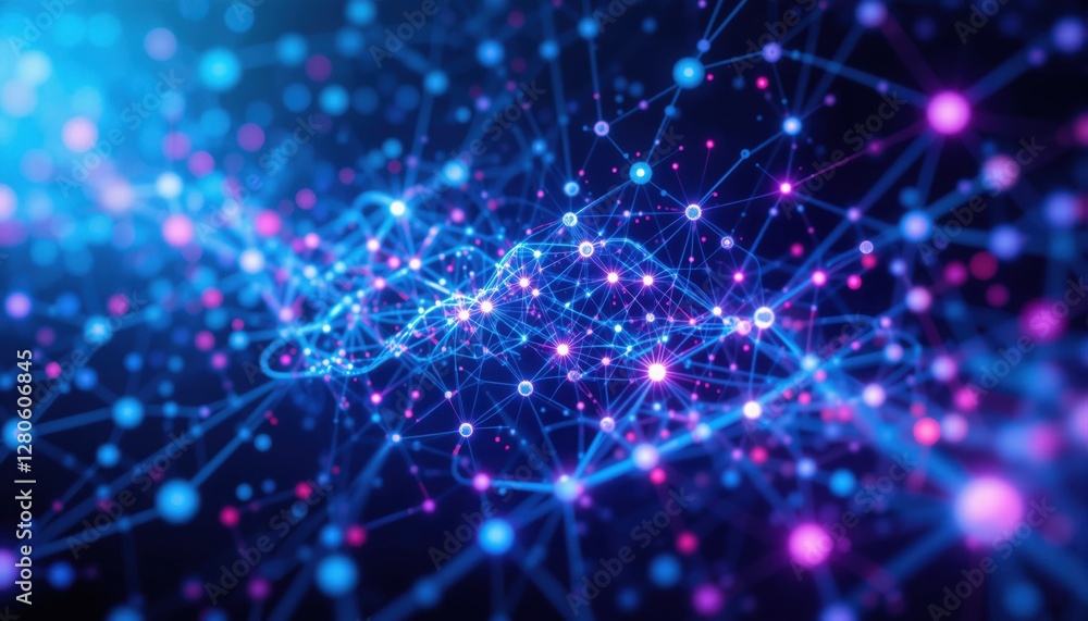 A dynamic abstract composition features glowing nodes and lines, depicting a captivating network symbolizing the flow of information and ideas in a fusion of technology and artistry A dynamic abstract composition features glowing nodes and lines, depicting a captivating network symbolizing the flow of information and ideas in a fusion of technology and artistry