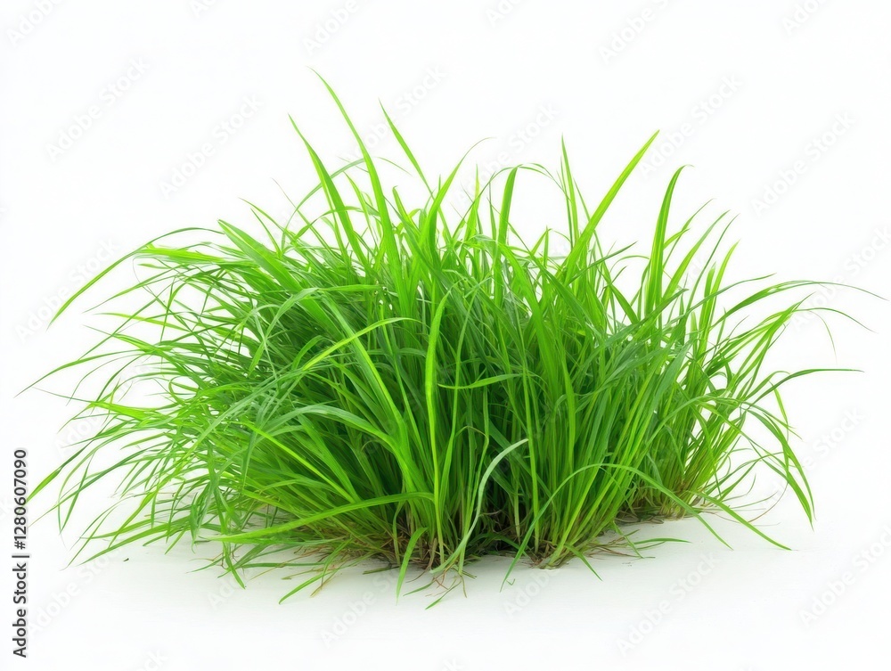 green grass field isolated on white background green grass field isolated on white background