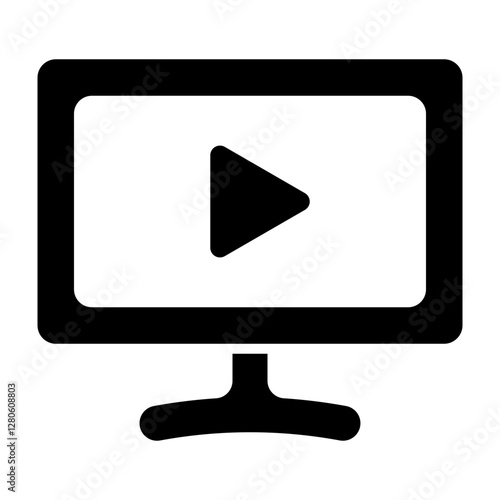Screen Vector Glyph Icon Design