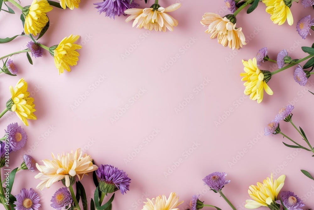 Fototapeta premium frame of flowers