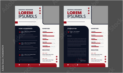 Resume CV. Resume and Cover Letter, Minimalist Resume CV Template