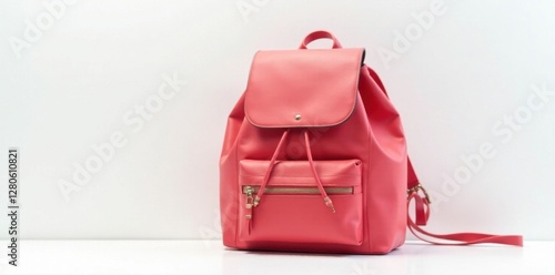 Wallpaper Mural Stylish red backpack, clean lines, white background , object, red, rucksack Torontodigital.ca