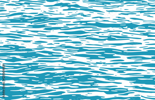 One color blue water background with waves and ripples